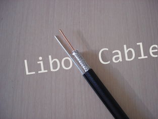 PVC Jacket RG6 Coaxial Cable RG6 Drop Cable FOR CATV CCTV Braiding Type 75 ohm