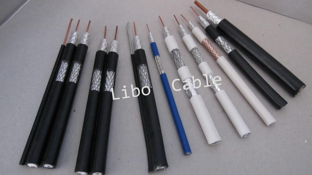 75 ohm RG540 Coaxial Cable , Bare Copper RG Cable Braided Trunk Cable for CCTV CATV System