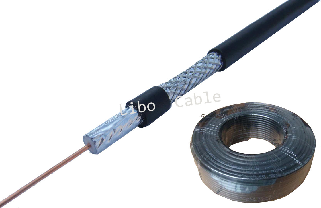 CCTV Coaxial Cable , TriShield RG7 Coaxial Cable Drop Cable with Flame