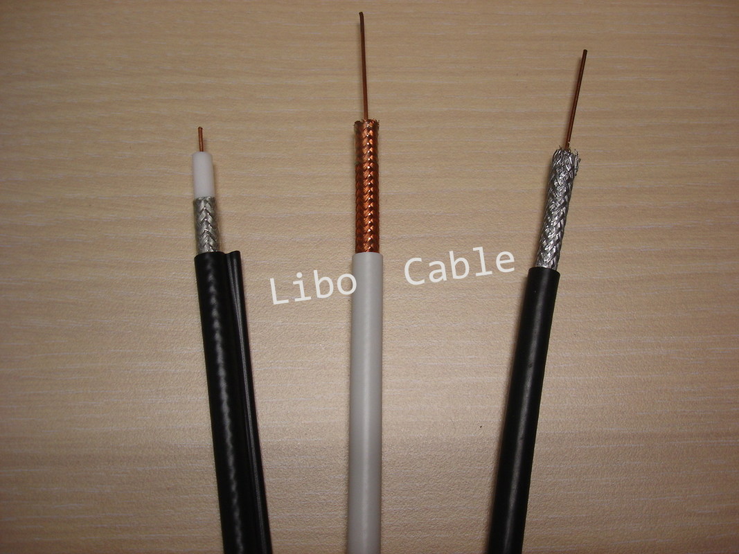CATV RG6 Coaxial Cable With Jelly 75 ohm Cable With Bare Solid Copper