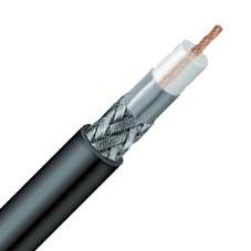 12D-FB Coaxial Cable with PE Jacket , Braided 50 ohm Cable for 3G GSM CDMA Telecom System