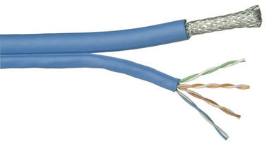 Standard Shield RG59CCS  with UTP CAT5E Cable , 24AWG 4 Pairs Lan CAT5E Cable